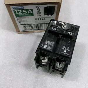 NEW Siemens Q2125 125-Amp Double Pole Type QP Circuit Breaker